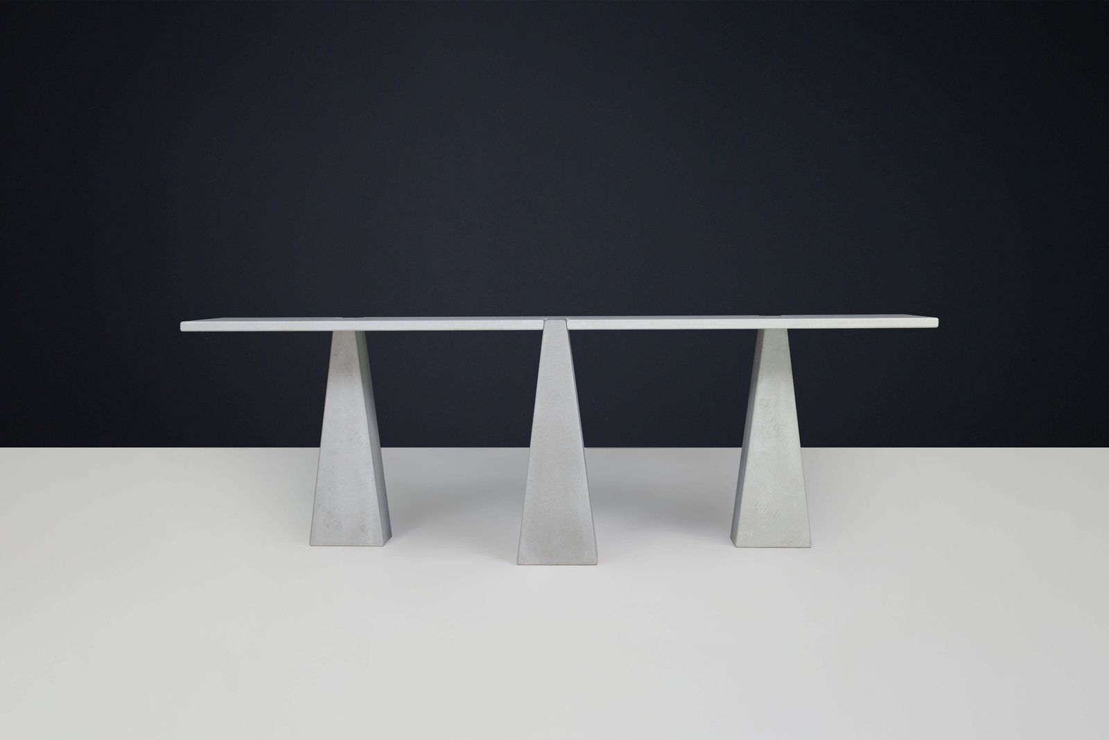 photo buy Pietra Serena' Inca'  Console By Angelo Mangiarotti For Skipper, Italy, 1978