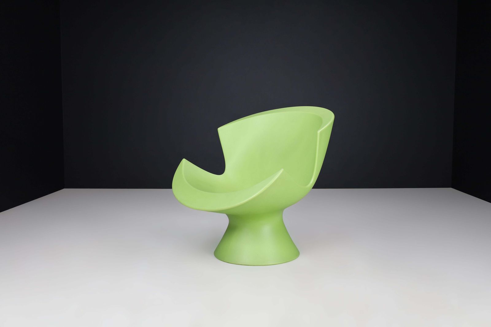 photo for sale Karim Rashid Kiwi Green "Kite" Chairs For Label The Netherlands 2004.