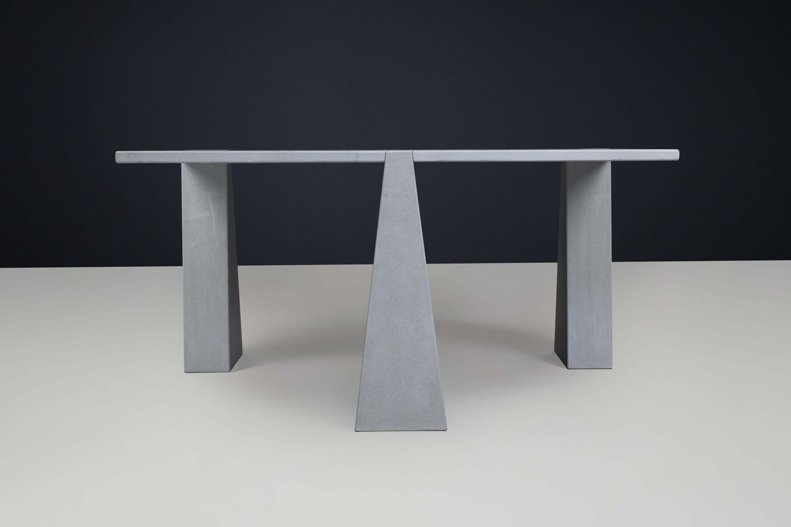 Pietra Serena' Inca' Dining Room  Centre Table By Angelo Mangiarotti For Skipper photo for sale