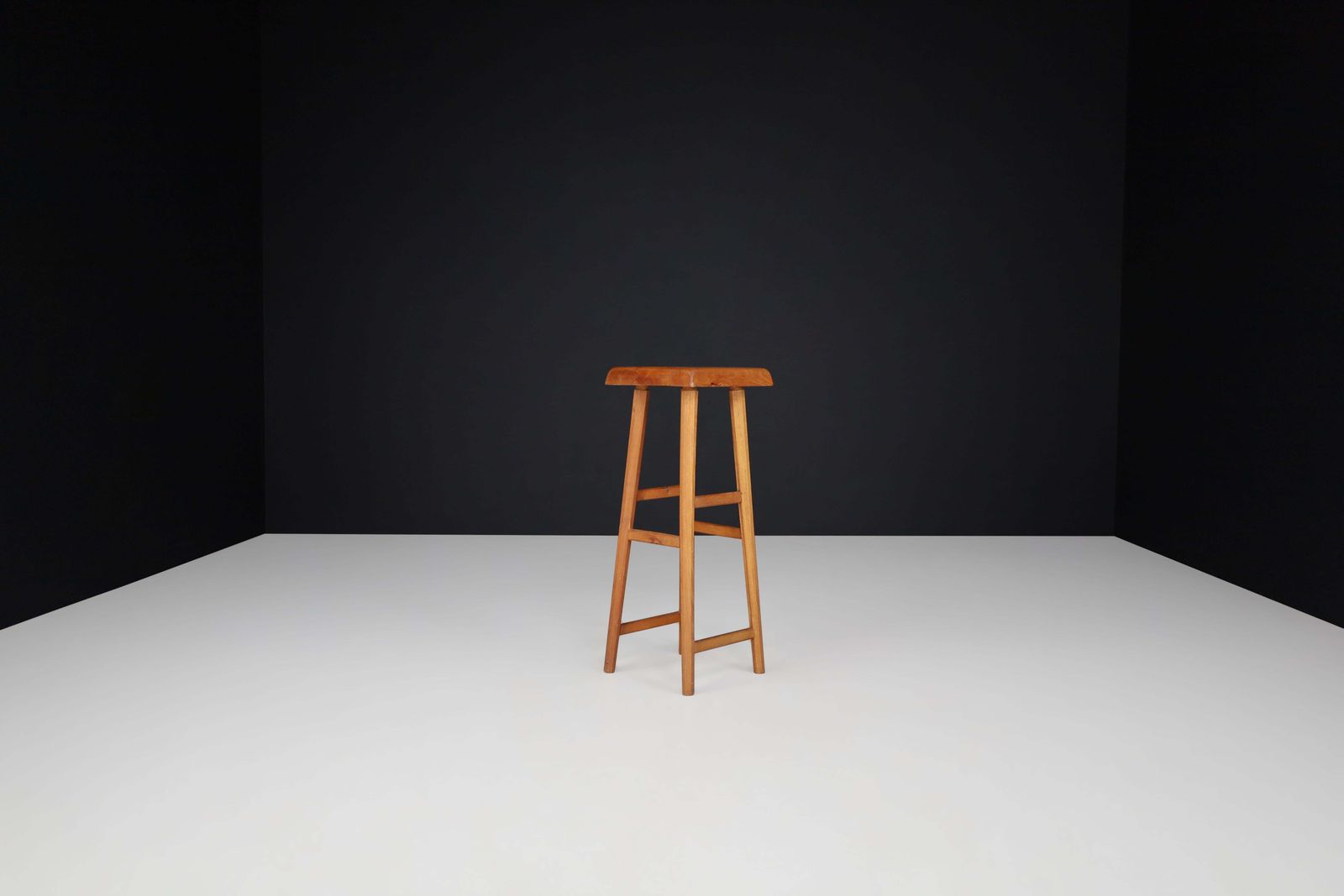 Pierre Chapo, Elm Bar Stool S 01 C France, 1960 photo vinterior