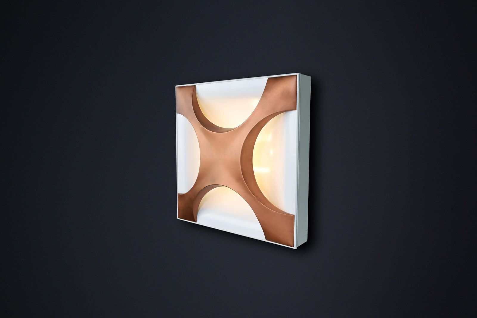1968 “Cross Oyster” Wall Sculpture Lights By Rolf Krüger For Staff Leuchten photo furniture