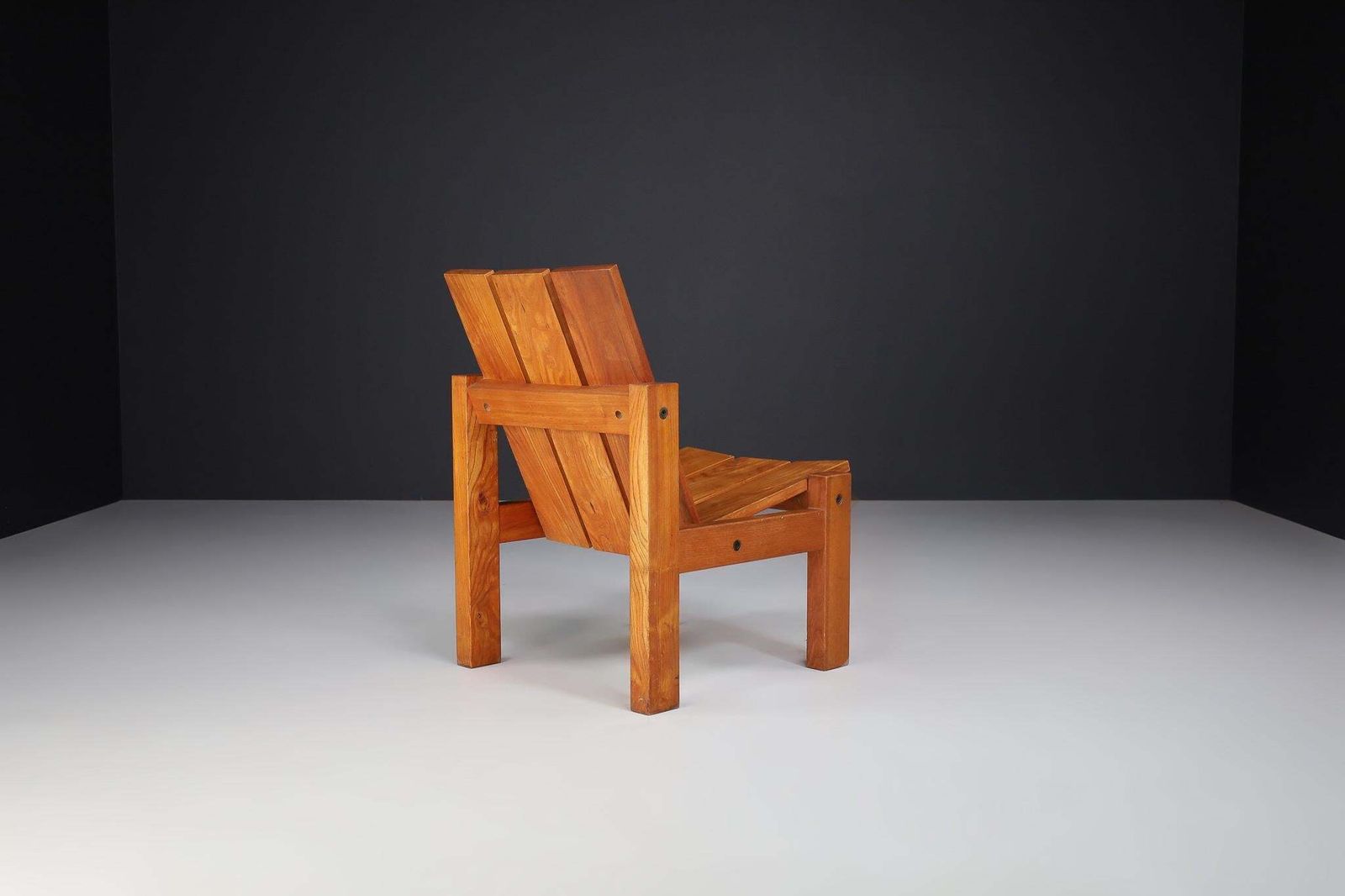 Mid Century Modern, Minimalist Lounge Chair In Elmwood, France, 1960s photo for sale