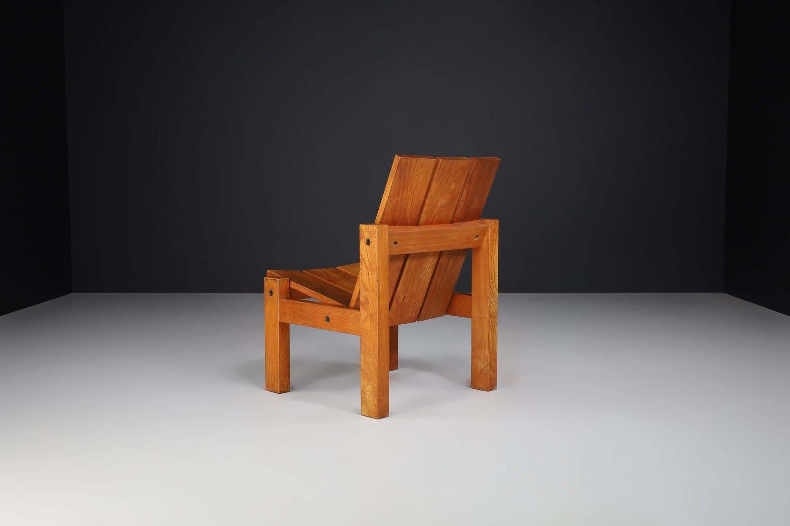 Mid Century Modern, Minimalist Lounge Chair In Elmwood, France, 1960s photo vinterior