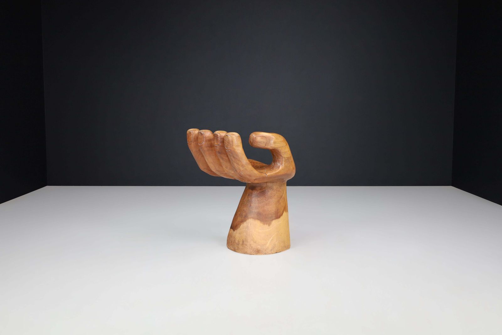 Mid Century Modern Sculptural Hand Chair In The Style Of Pedro Friedeberg, 1970s photo furniture