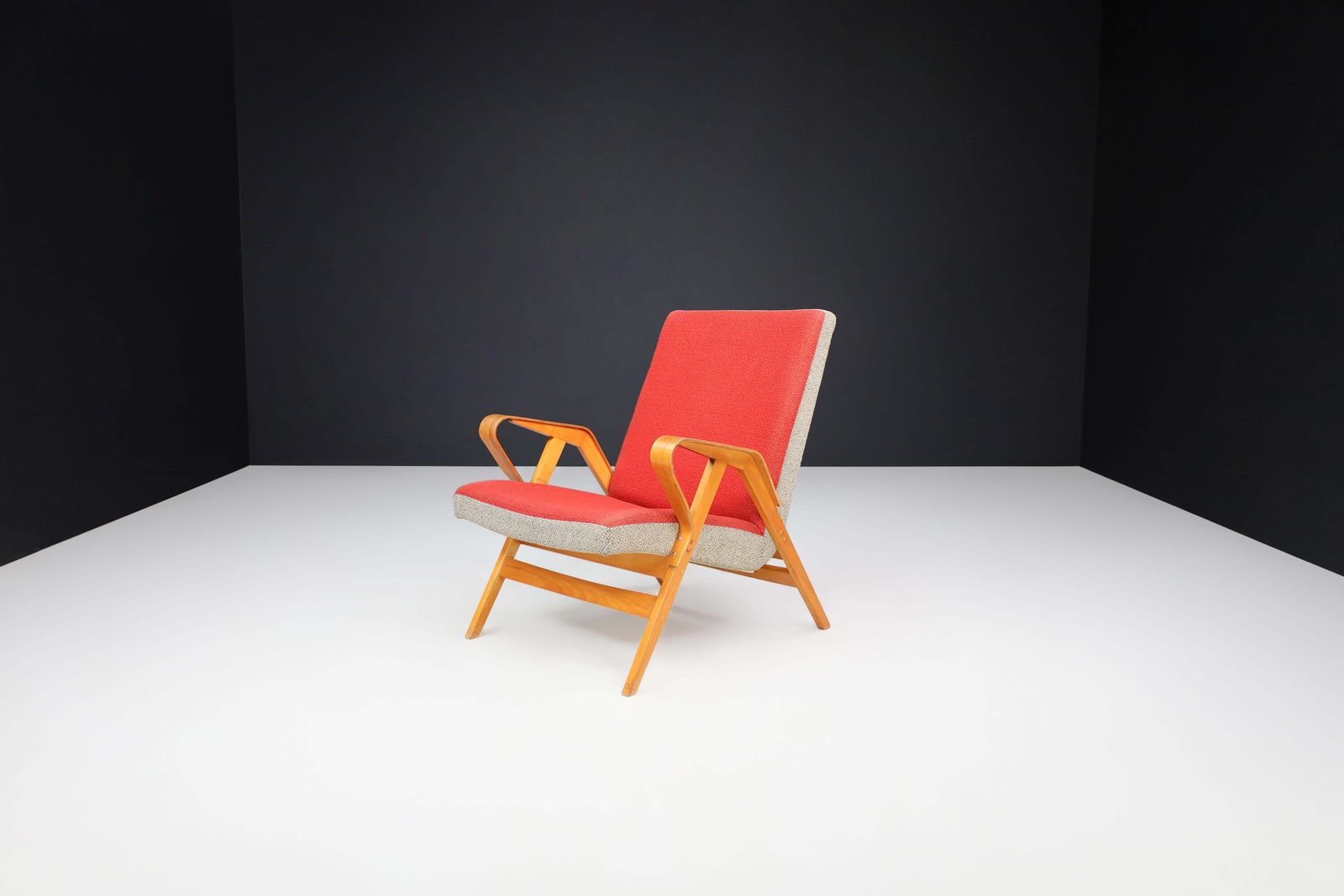 František Jirák For Tatra Nábytok Lounge Chair In Original Upholstery, 1960s Cz photo Furniture