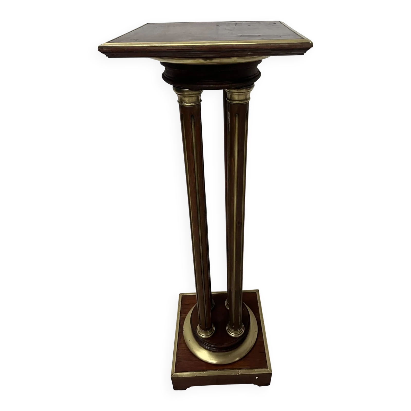 Napoleon III Style Mahogany Display Column, 20th Century
