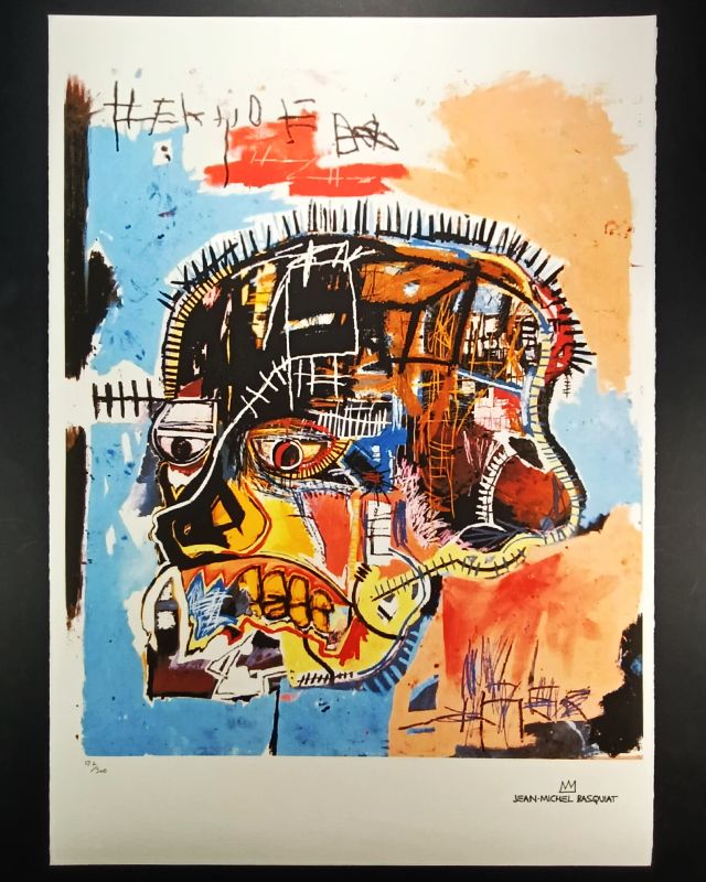 Jean Michel Basquiat Limited Edition Lithograph Numbered In Pencil. Coa