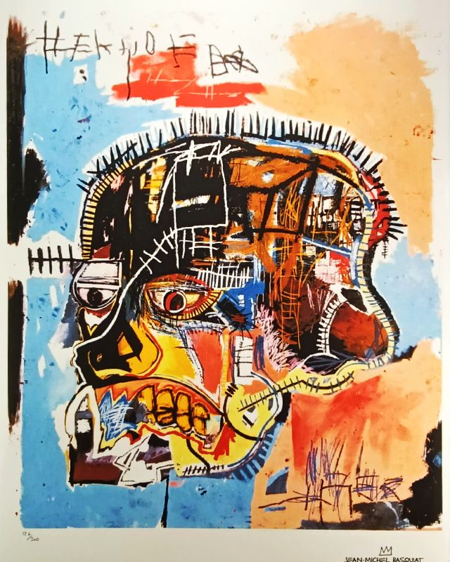 Jean Michel Basquiat Limited Edition Lithograph Numbered In Pencil. Coa photo furniture