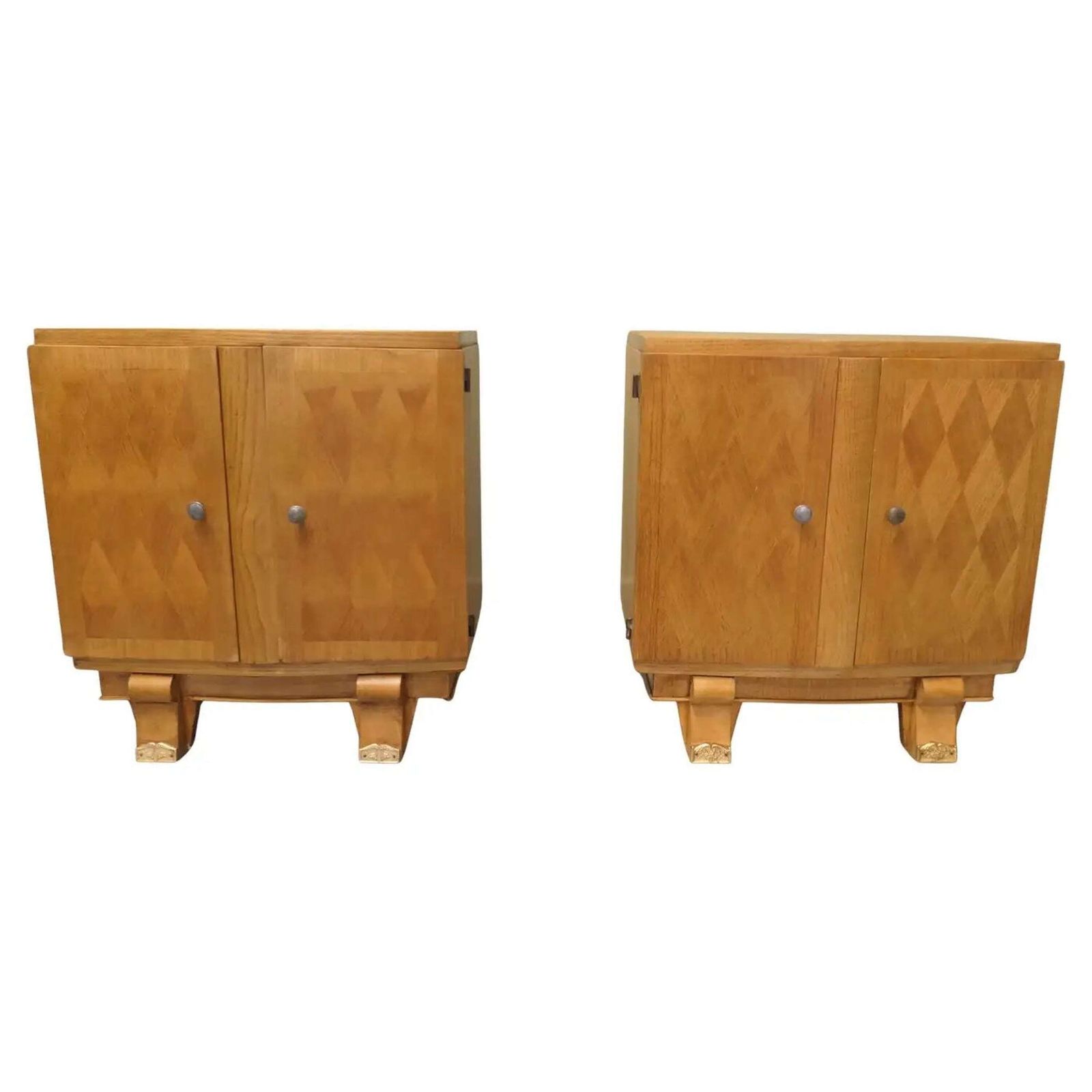 A Pair Of French Art Deco Bedside Cabinets