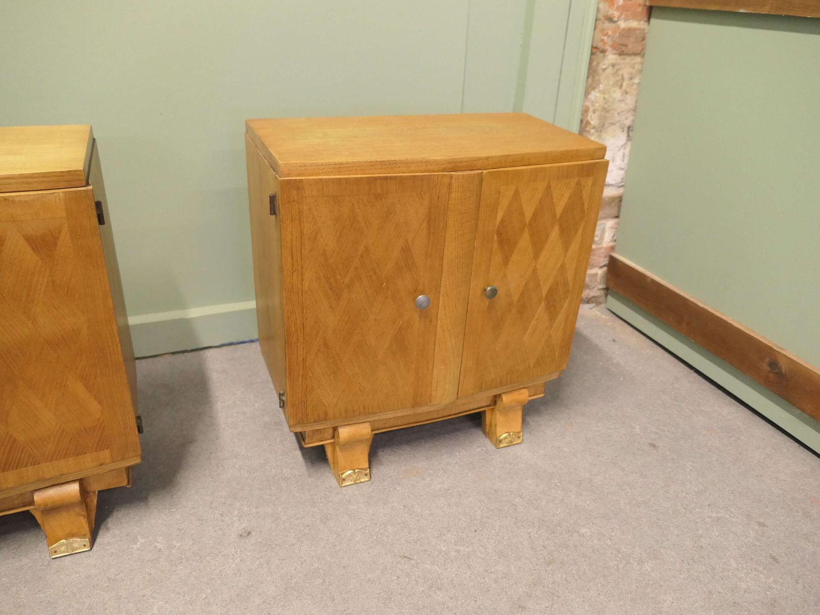 A Pair Of French Art Deco Bedside Cabinets photo Furniture