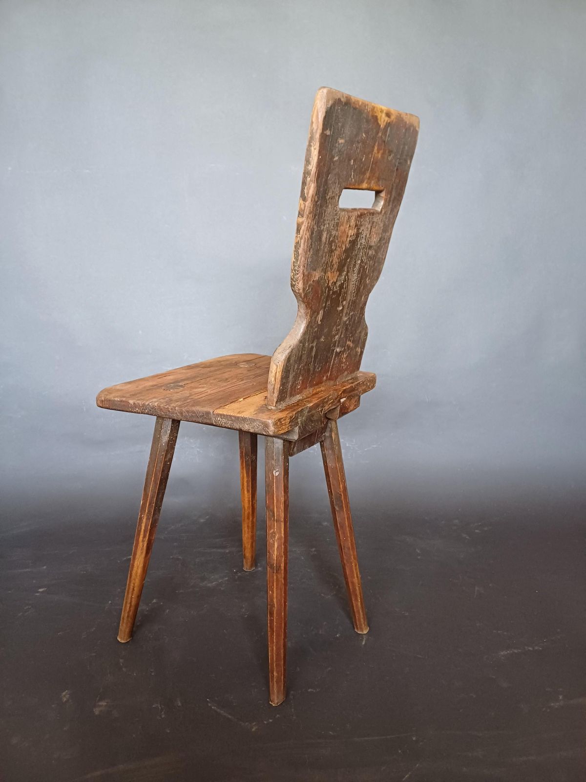 Mid 19th Century Slovenian Alps Farm Chair photo for sale