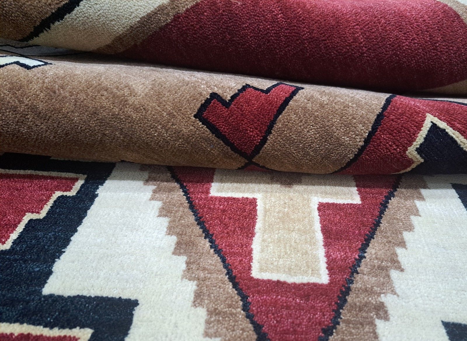 5.6x8 Ft New Handmade Rug. All Wool. Modern Living Room Carpet. Custom Options A photo vintage