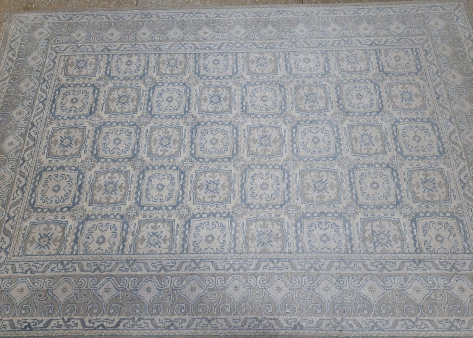 5.6x8 Ft 100% Silk Hand Knotted Area Rug For Contemporary Living Room Decor photo 1050.0