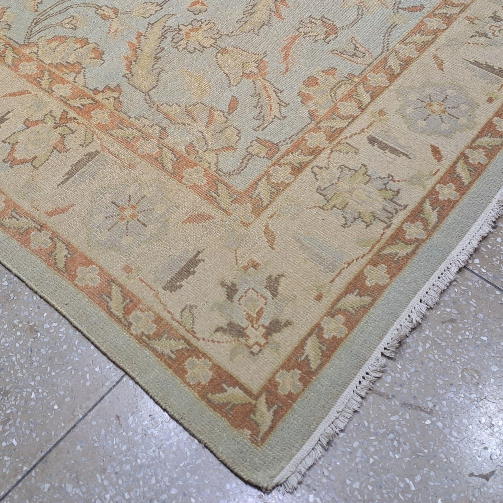 photo for sale 8x10 Ft New Handmade Oushak Rug. 100% Wool, Custom Size, Indian Craftsmanship