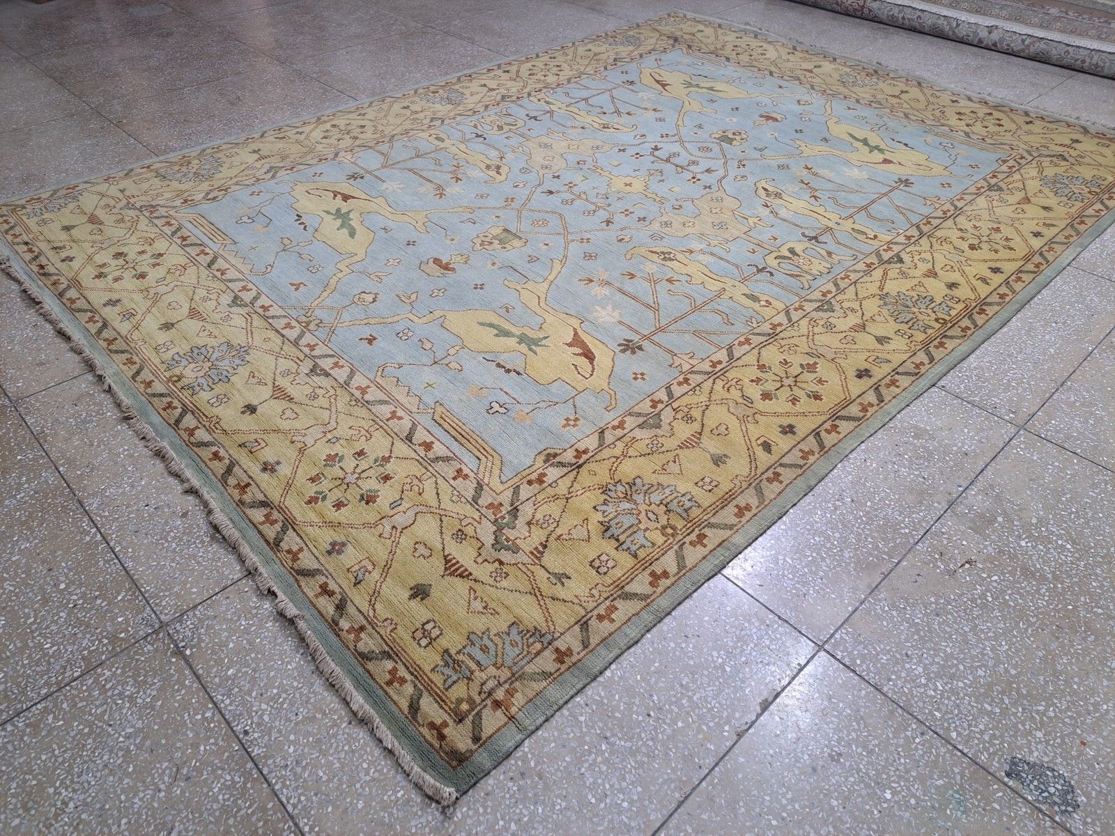 9x12 Ft New Hand Knotted Oushak Style Rug. 100% Wool Carpet. Custom Options Avl. photo for sale