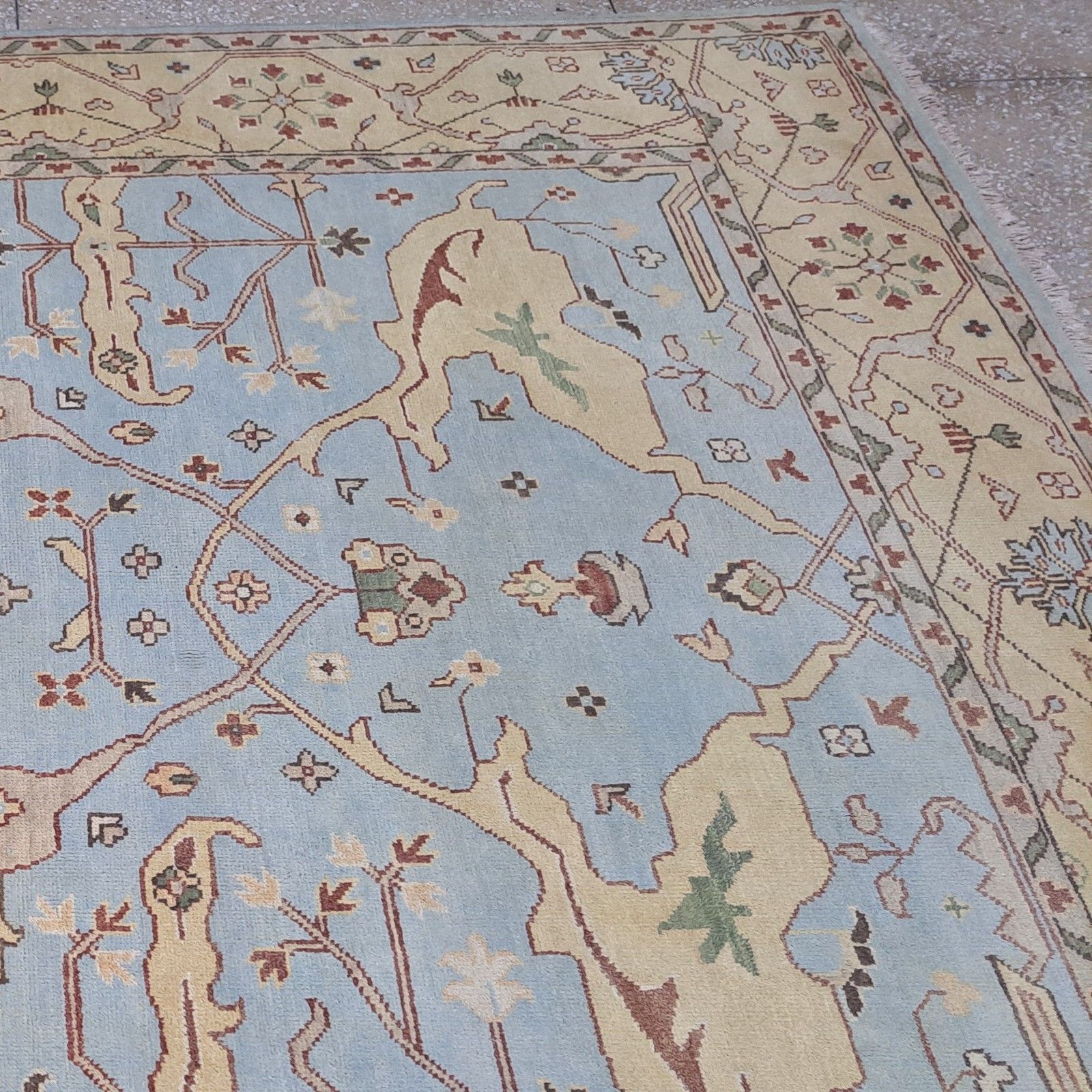 photo for sale 8x10 Ft Brand New Handmade Oushak Style Rug. 100% Wool. Hand Knotted Carpet