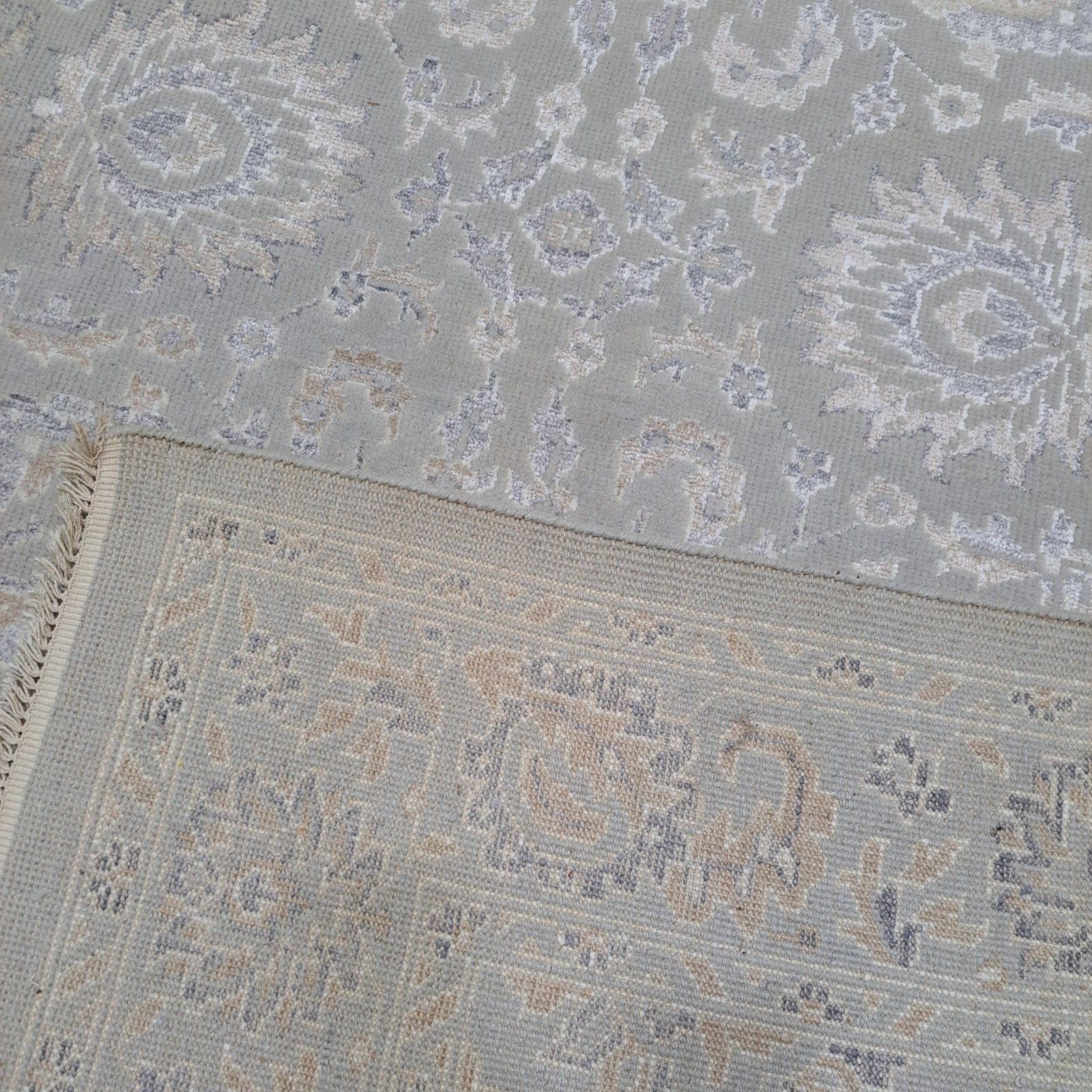 5.6x8 Ft 100% Silk Hand Knotted Area Rug For Contemporary Living Room photo buy