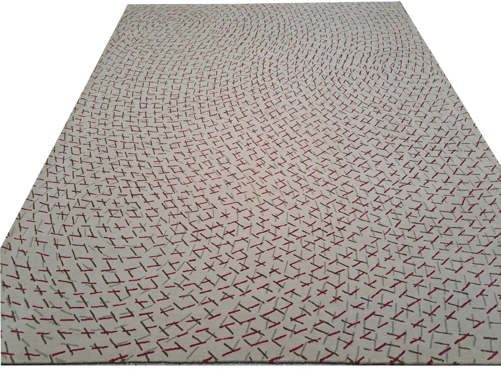 8x10 Ft High Quality Handknotted Nepalese Rug. All Natural Wool. Handmade Carpet