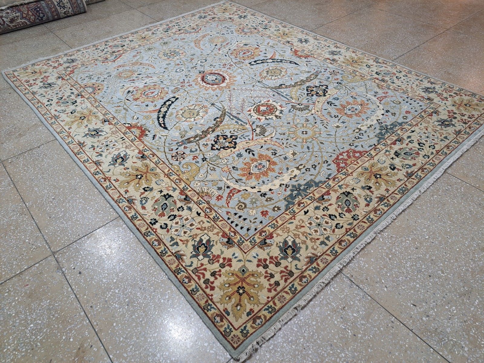 8x10 Ft 18th Century Heriz Design Wool Rug. Handmade Antique Style Area Rug photo vinterior