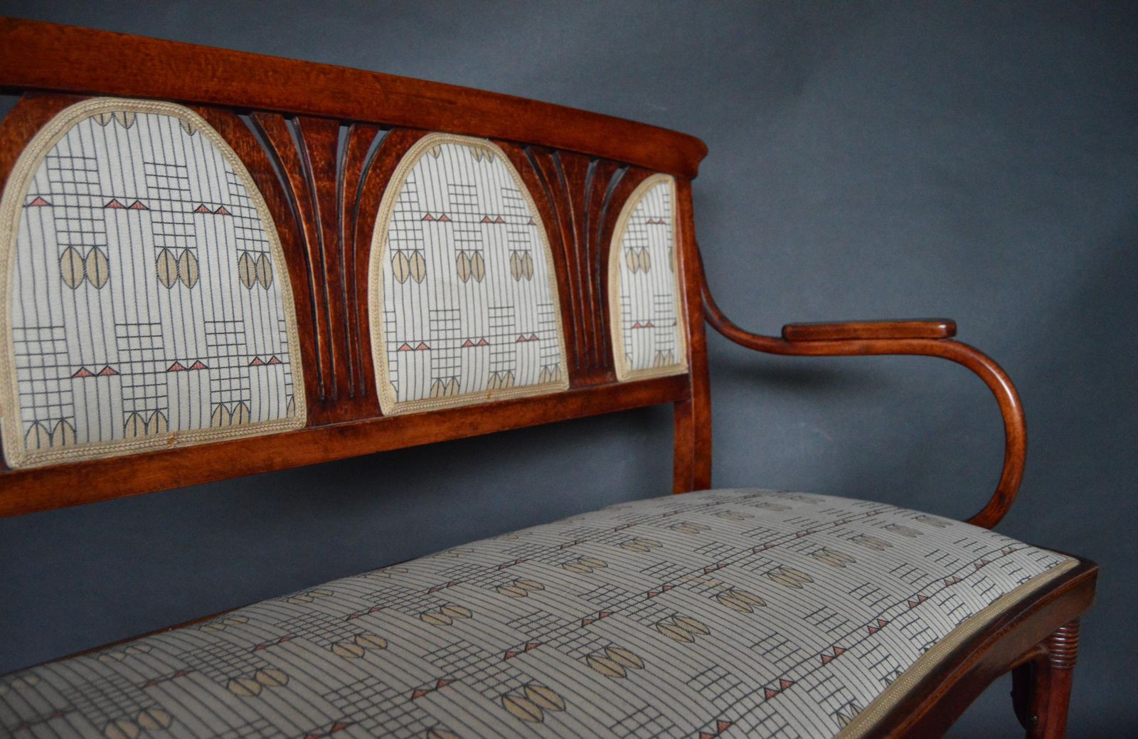 Vienna Secession Seating Set By J&J Kohn, Austria, 1910s, Set Of 3 photo Furniture