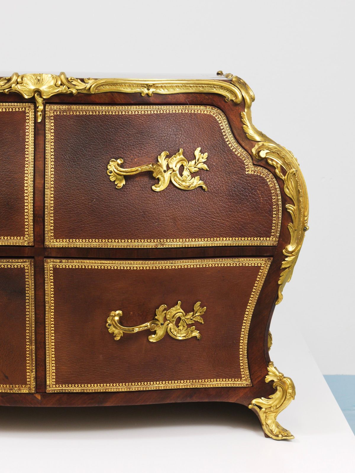 G. Durand Louis XV Bombé Commode, Marquetry, Ormolu Bronze, 1880, Paris, France photo buy