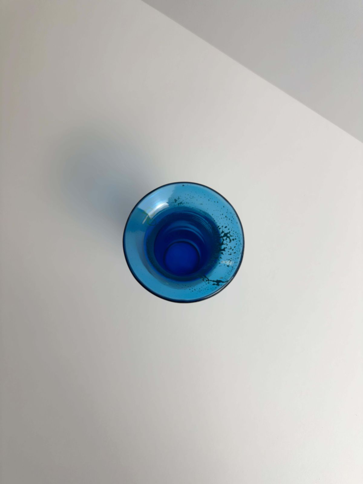 Mdina Glass Spill Vase In Blue And Yellow, Malta, 1970s photo buy