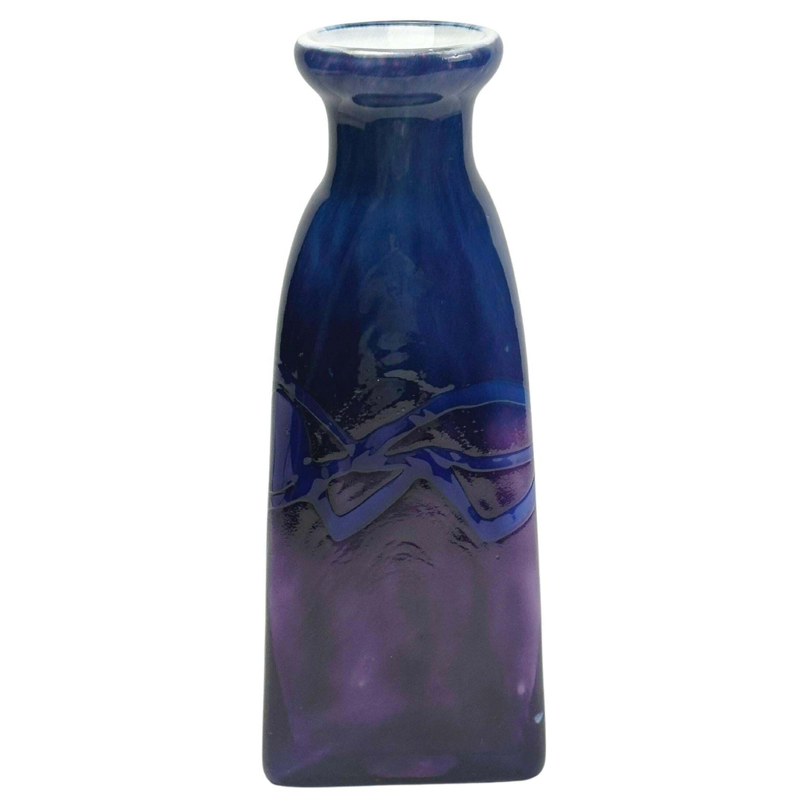Postmodern Art Glass Vase By Colin Terris For Caithness, Scotland, 1990s