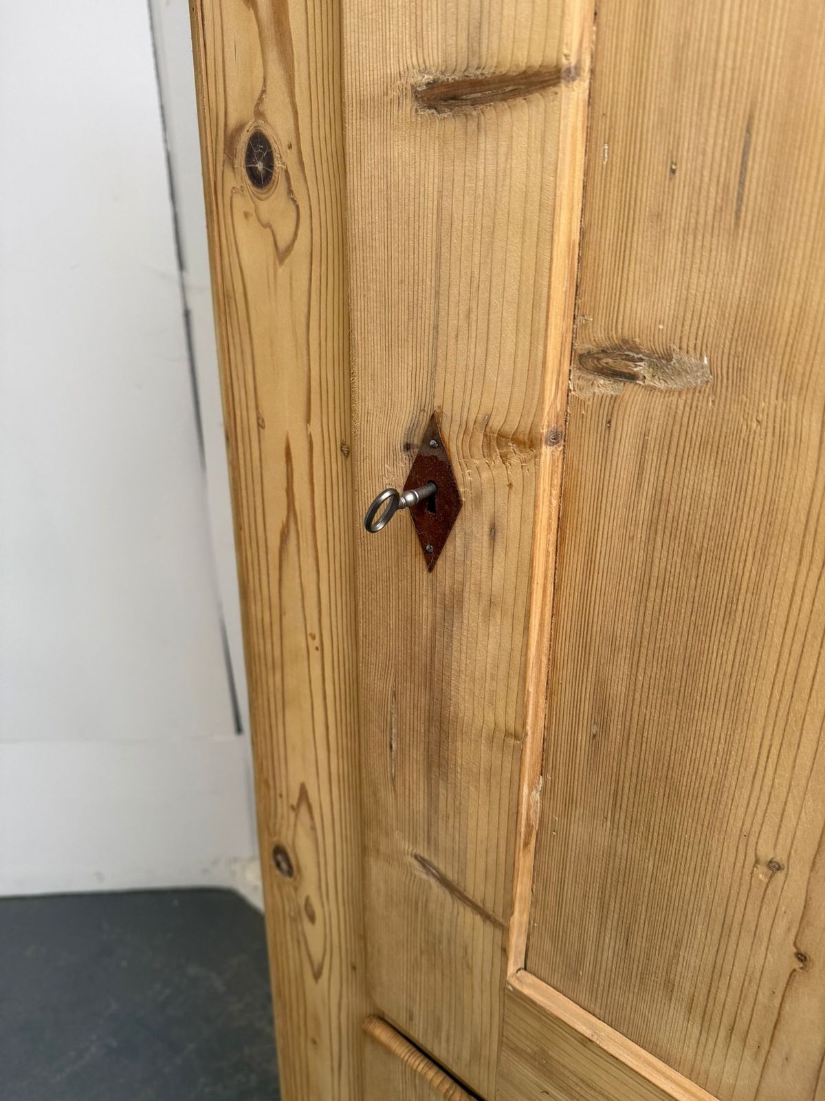 A Quality Georgian Pine Cupboard To Wax/Paint photo for sale