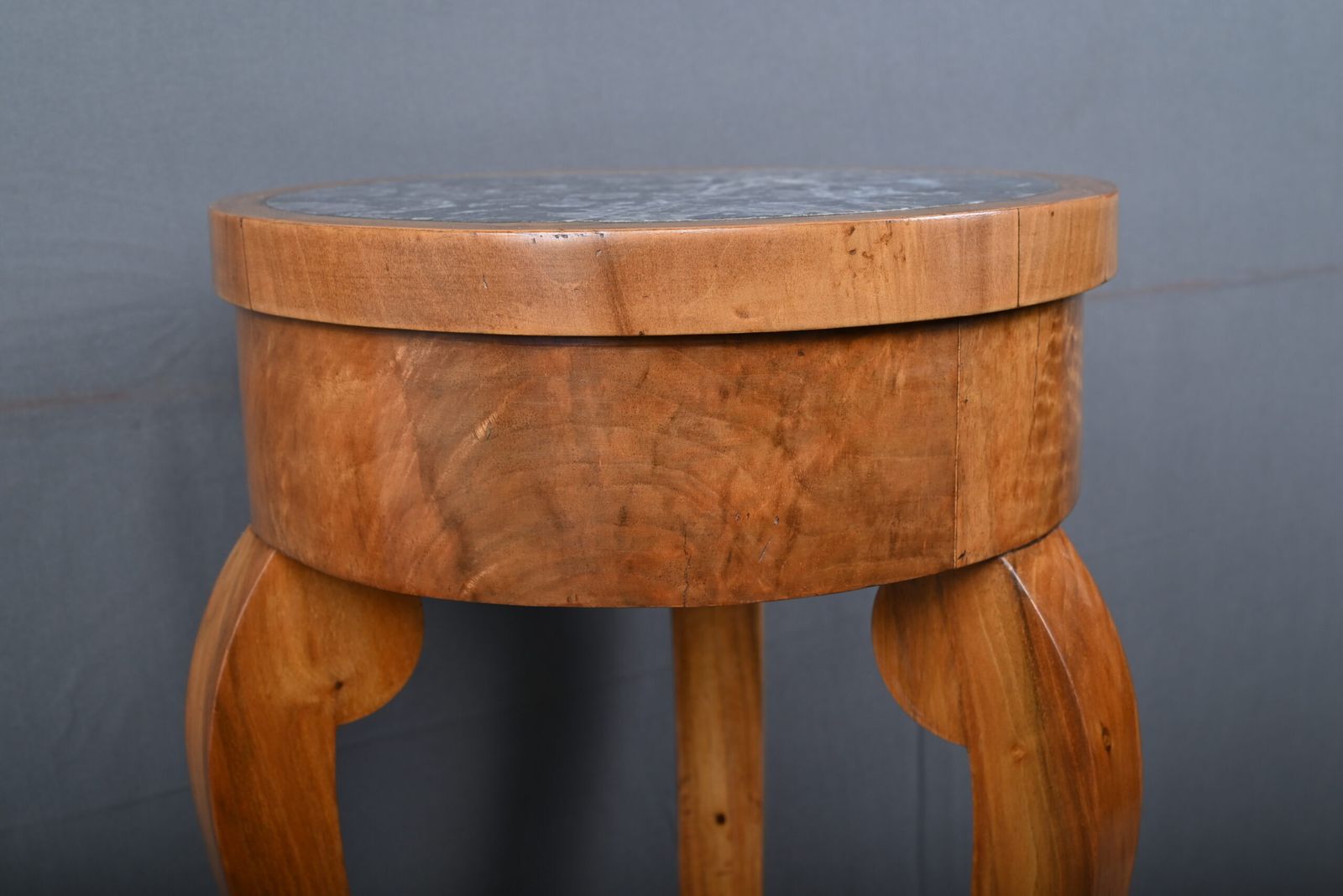 Cherrywood And Marble Pedestal Table, Restoration Period – Early 19th Century photo buy