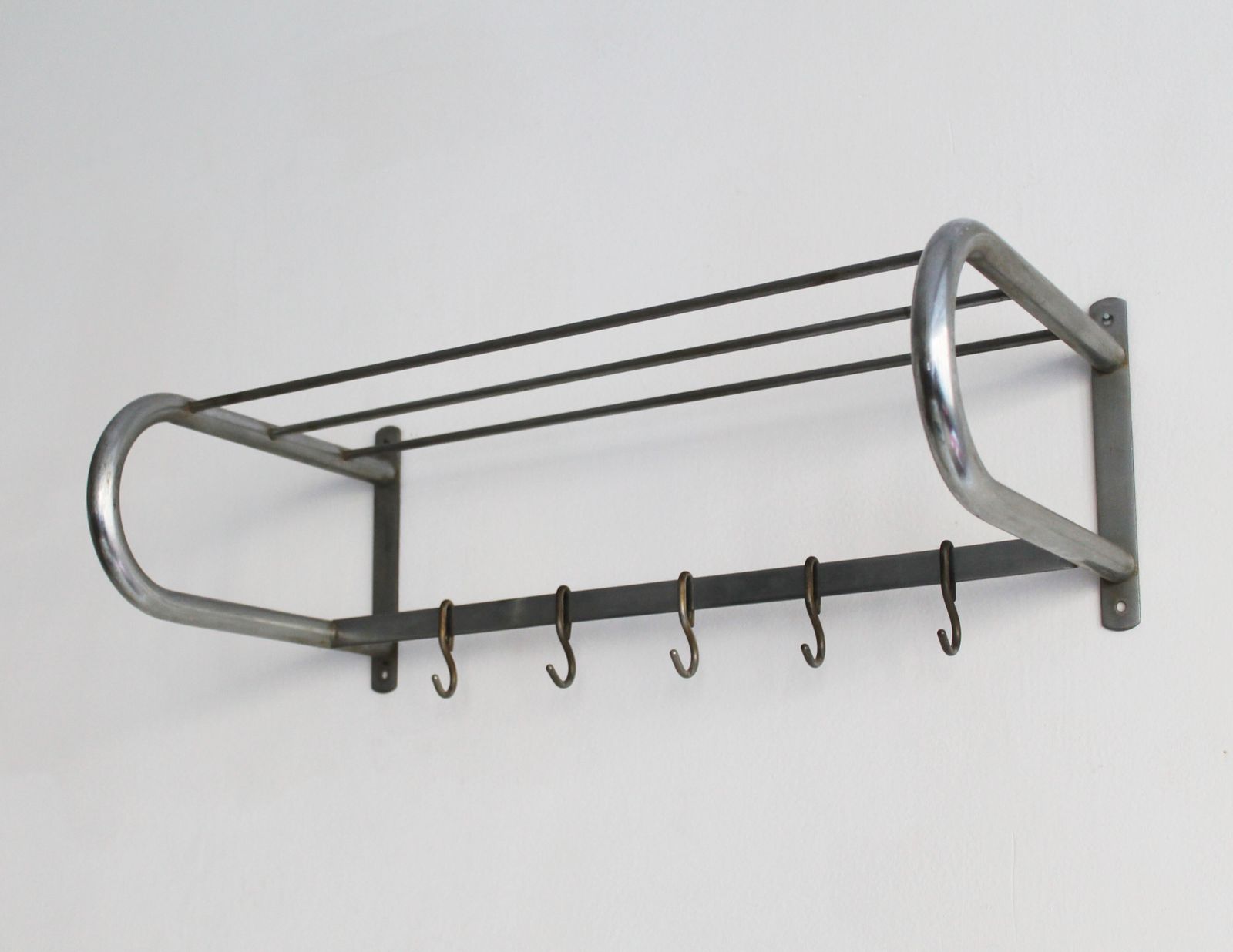 Modernist Tubular Steel Coat Hanger photo furniture
