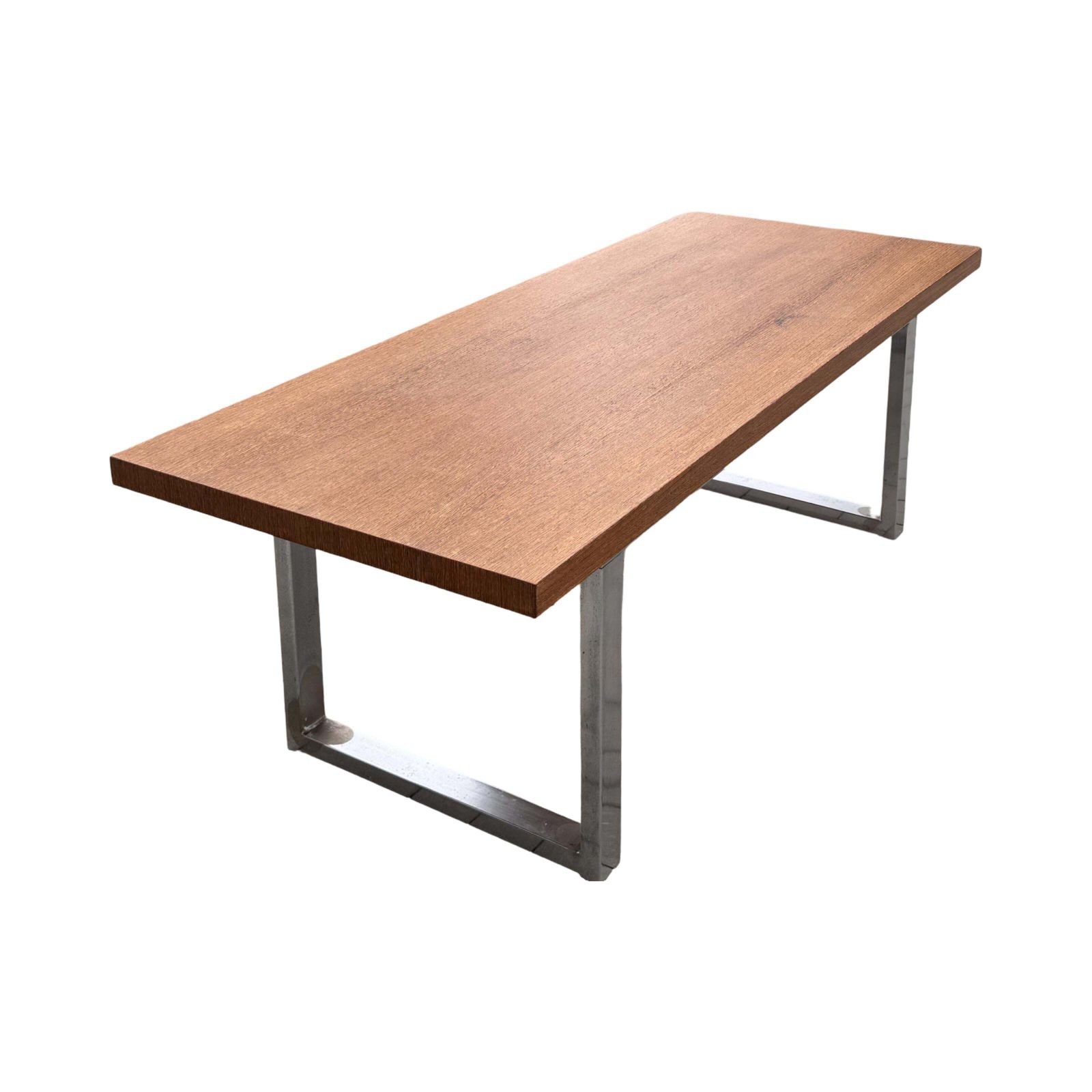 Mid Century Modern Brutalist Coffee Table In Wenge And Steel, Germany, 1960s photo buy