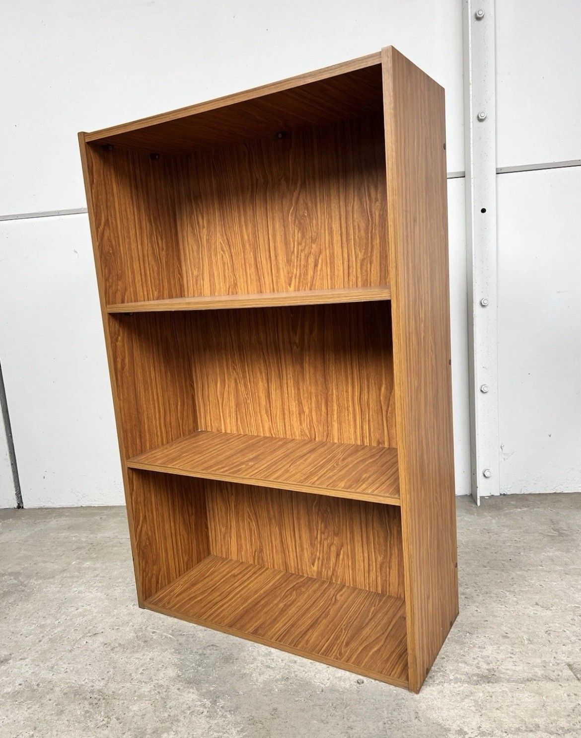 Late Mid Century Freestanding Bookcase Shelving Wall Unit Room Divide photo vinterior