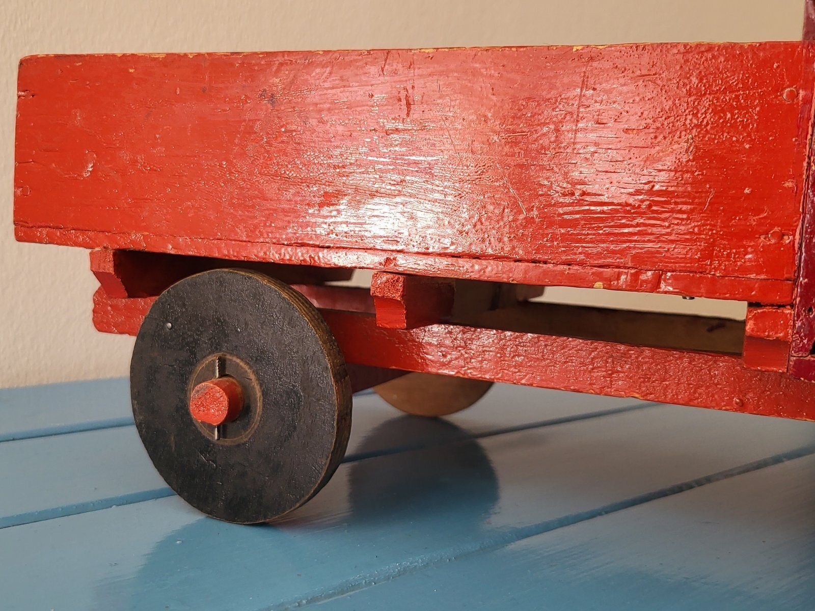 photo for sale Antique Handmade Wooden Toy Truck, 1940s