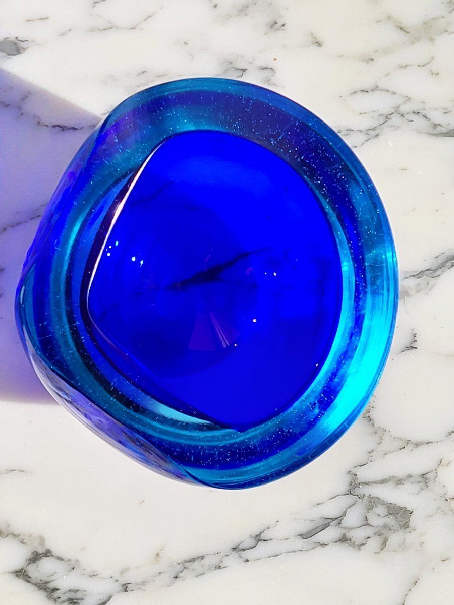 Large Mid Century Murano Glass Catch All Attributed To Flavio Poli For Seguso, 1960s photo buy