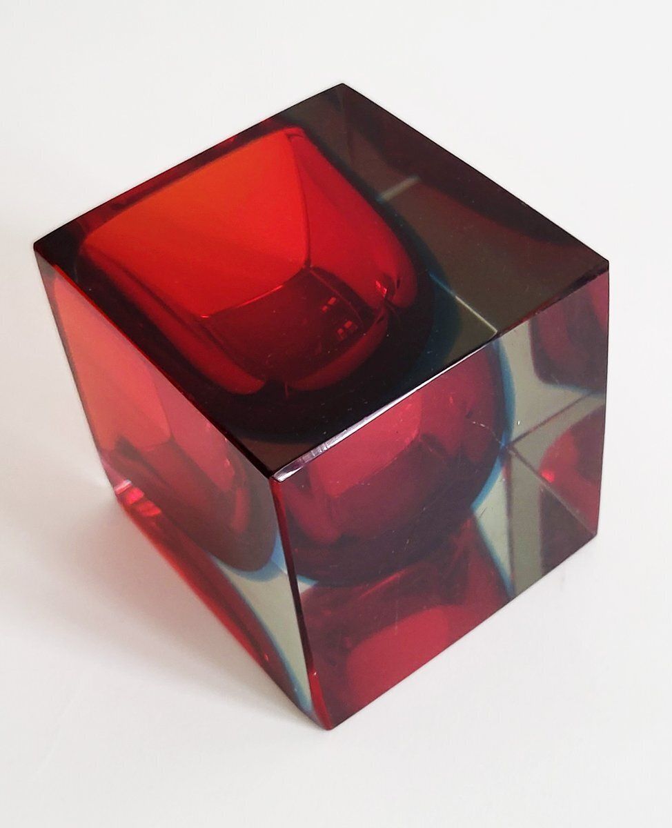 Mid Century Murano Glass Catch All By Flavio Poli For Seguso, 1960s photo vinterior