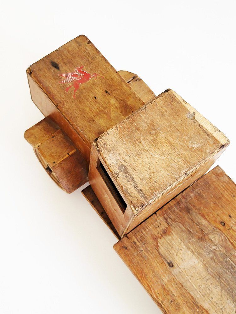Antique Handmade Wooden Toy Truck, 1940s photo buy