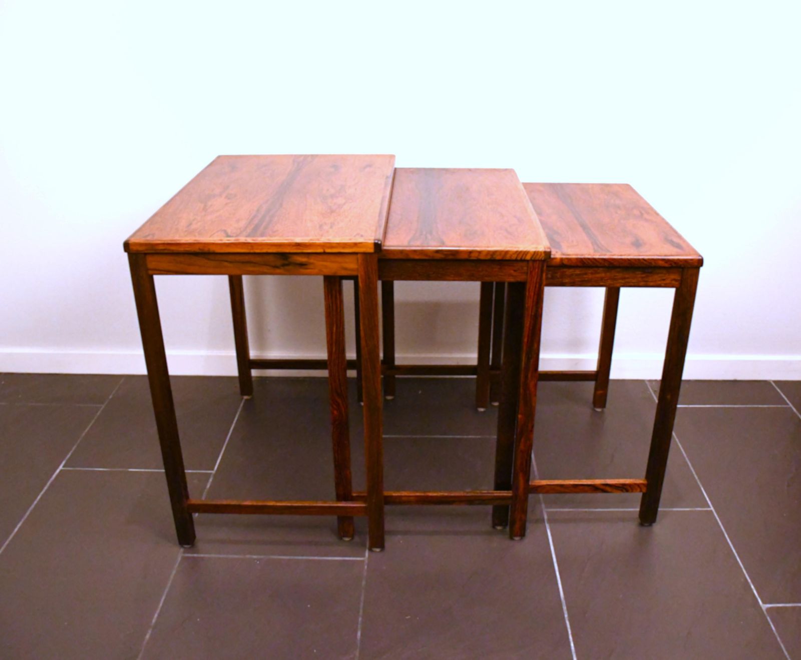 Swedish Rosewood Nesting Table, 1960s, Set Of 3 photo for sale