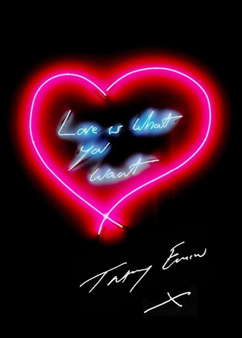 Tracey Emin Full Set Of Hand Signed Love Neon Posters photo for sale