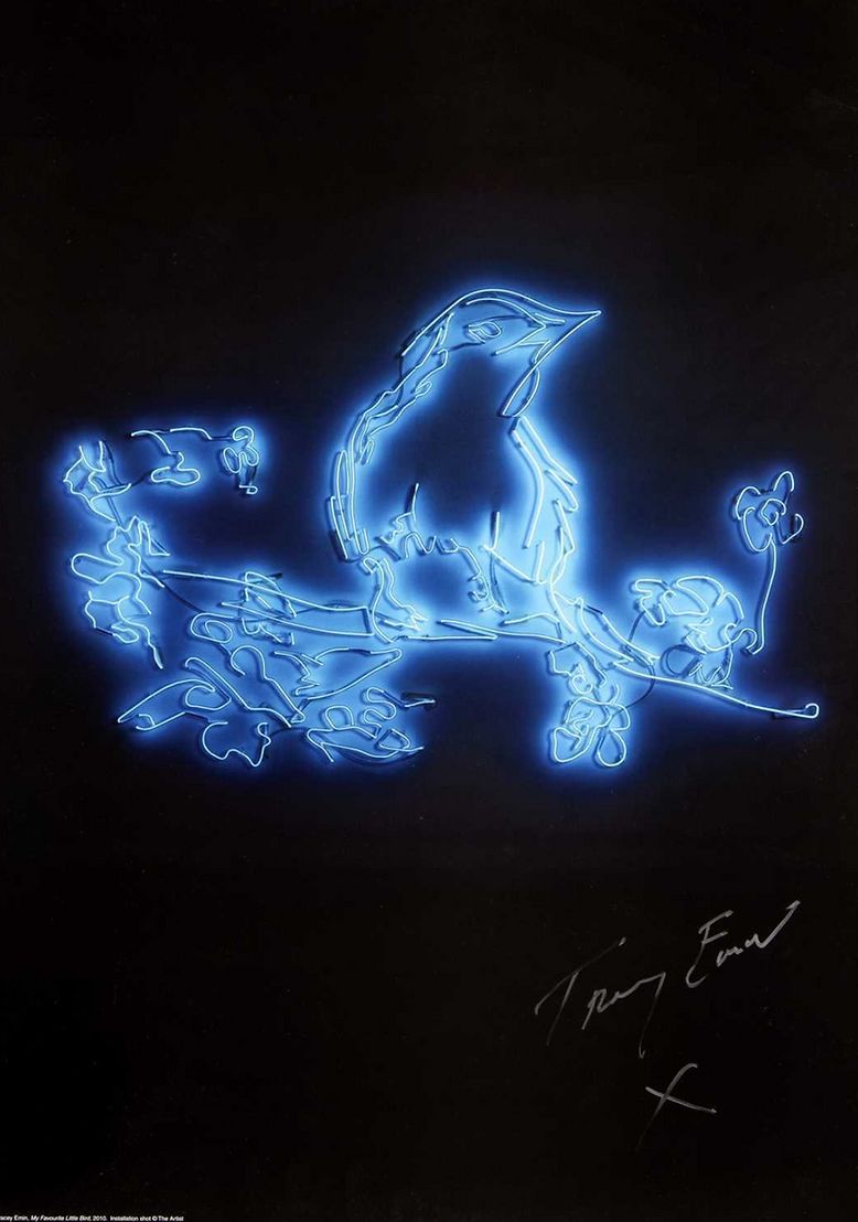 Tracey Emin Full Set Of Hand Signed Love Neon Posters photo vintage