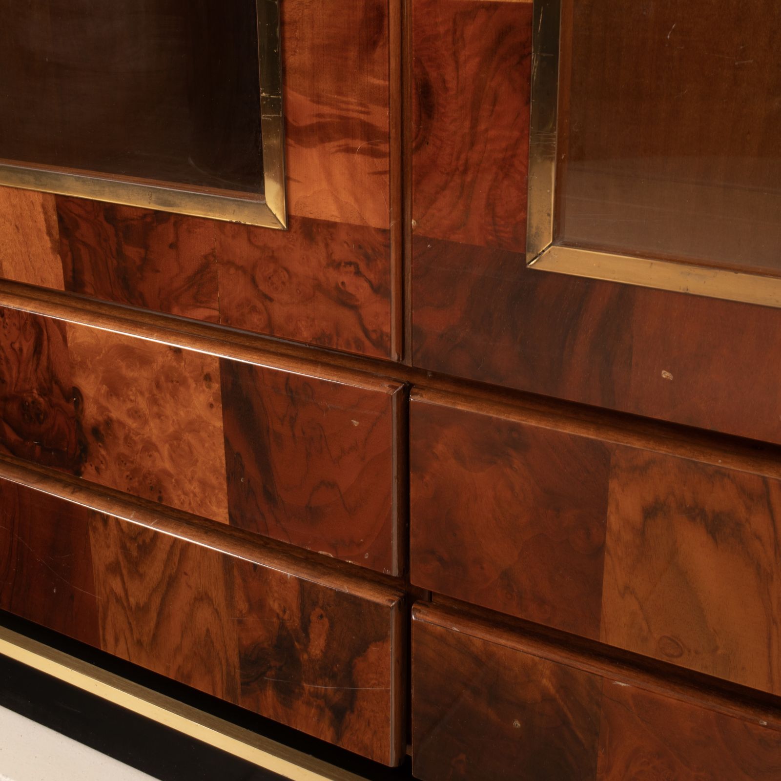 Redwood Bar Display Cabinet By Willy Rizzo For Mario Sabot photo buy