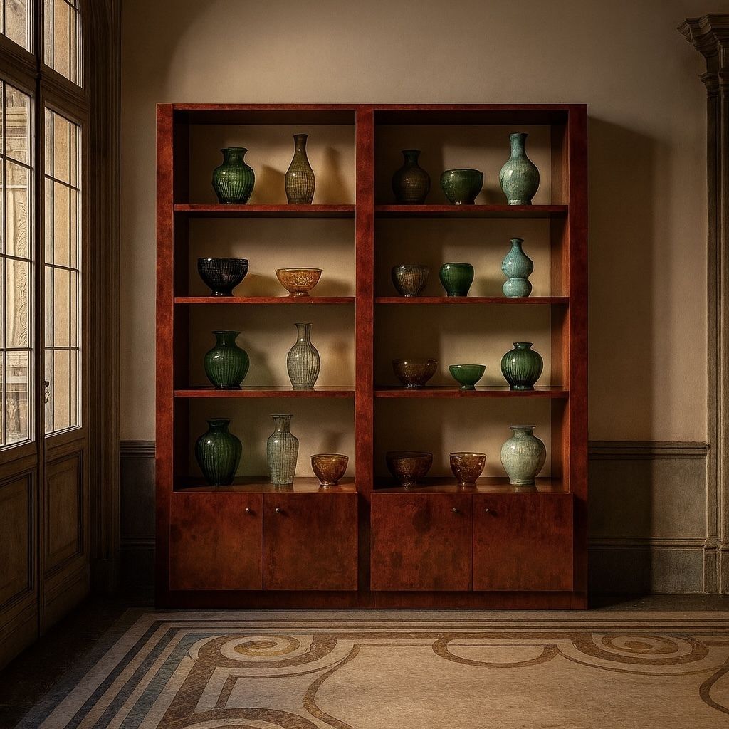 Parchment Bookcase By Aldo Tura For Tura Milano 1960 photo furniture