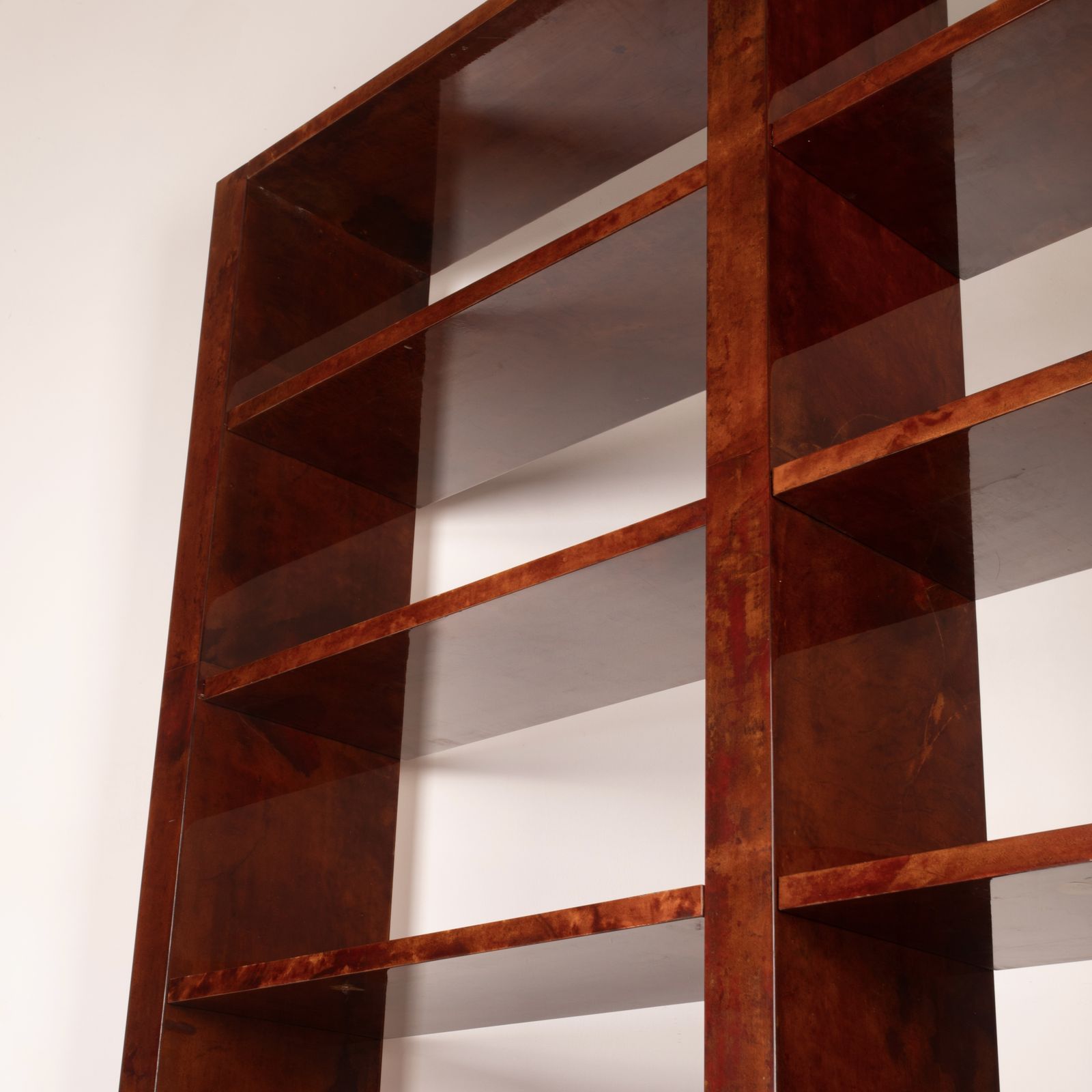 Parchment Bookcase By Aldo Tura For Tura Milano 1960 photo vintage