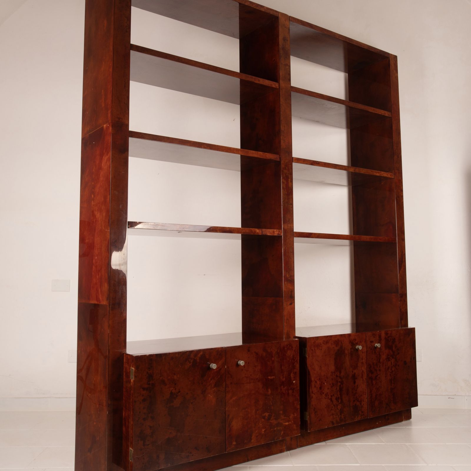 Furniture Parchment Bookcase By Aldo Tura For Tura Milano 1960 photo