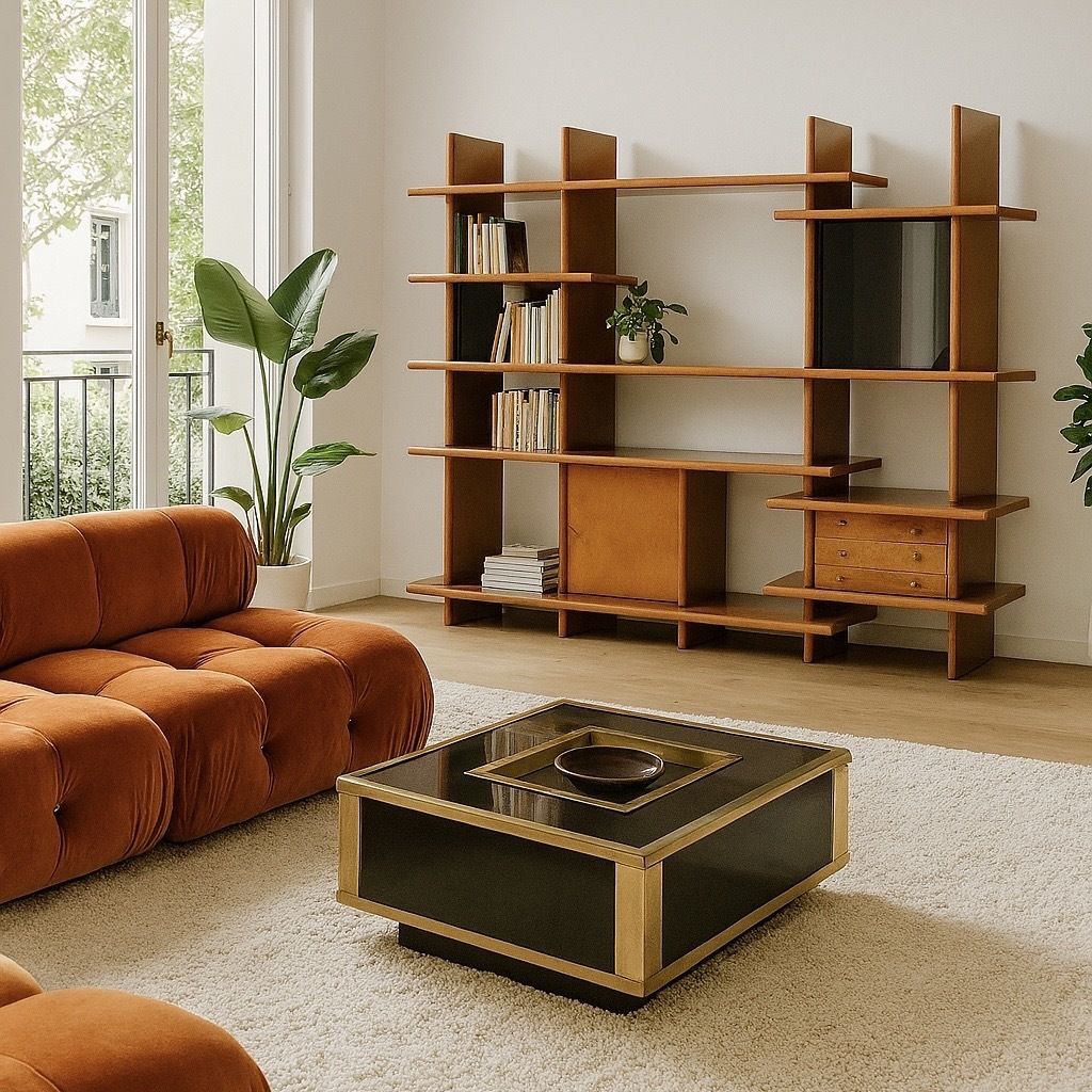 Crossing Bookcase By Giovanni Offredi For Saporiti, 1970s photo furniture