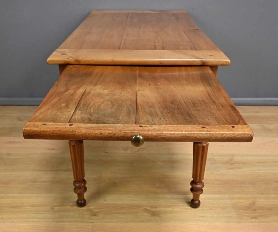 Furniture Cherrywood Writing Desk, Louis Philippe Style – Late 19th Century photo