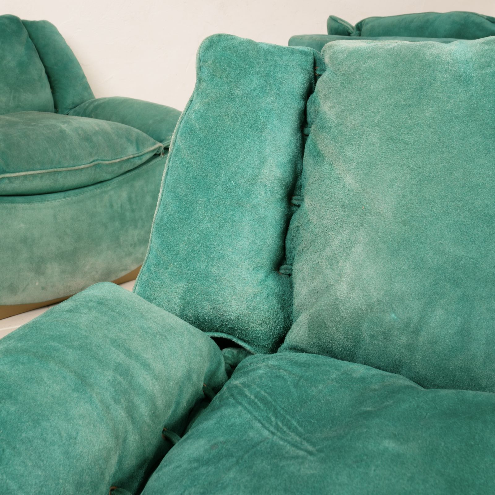 photo vinterior Set Of 5 Stropiccio Armchairs By Luciano Frigerio For Frigerio Di Desio 1975