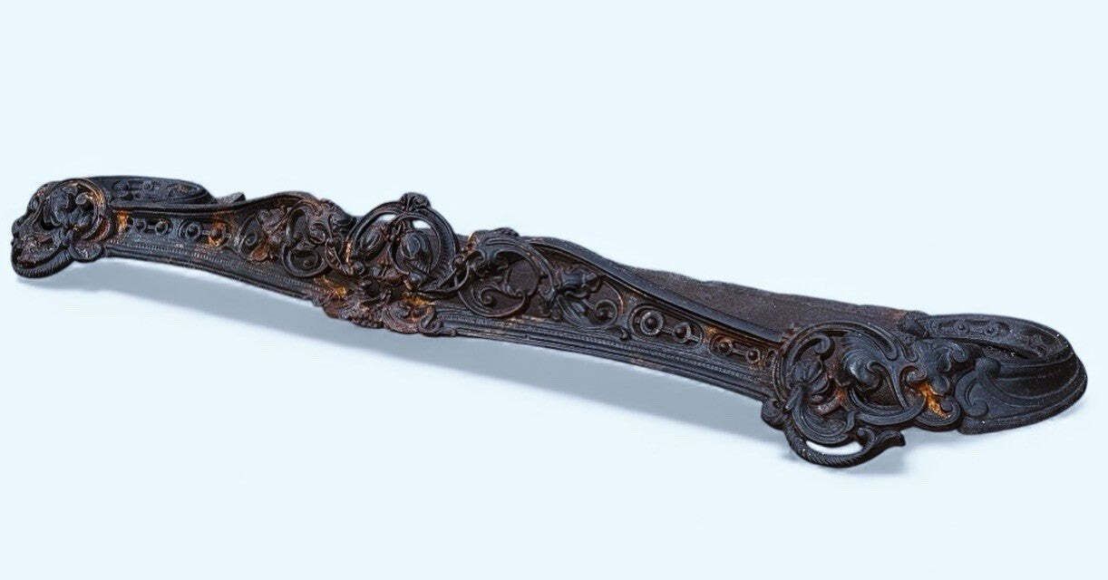 Victorian Cast Iron Fender, Mid 20th Century