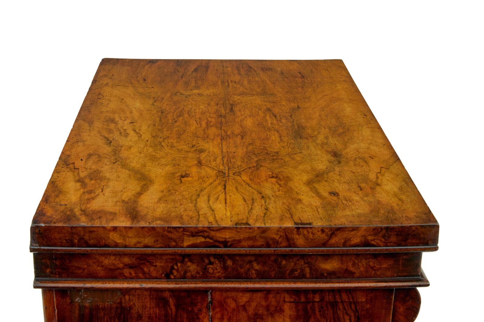 Early Victorian Burr Walnut Wellington Chest photo furniture