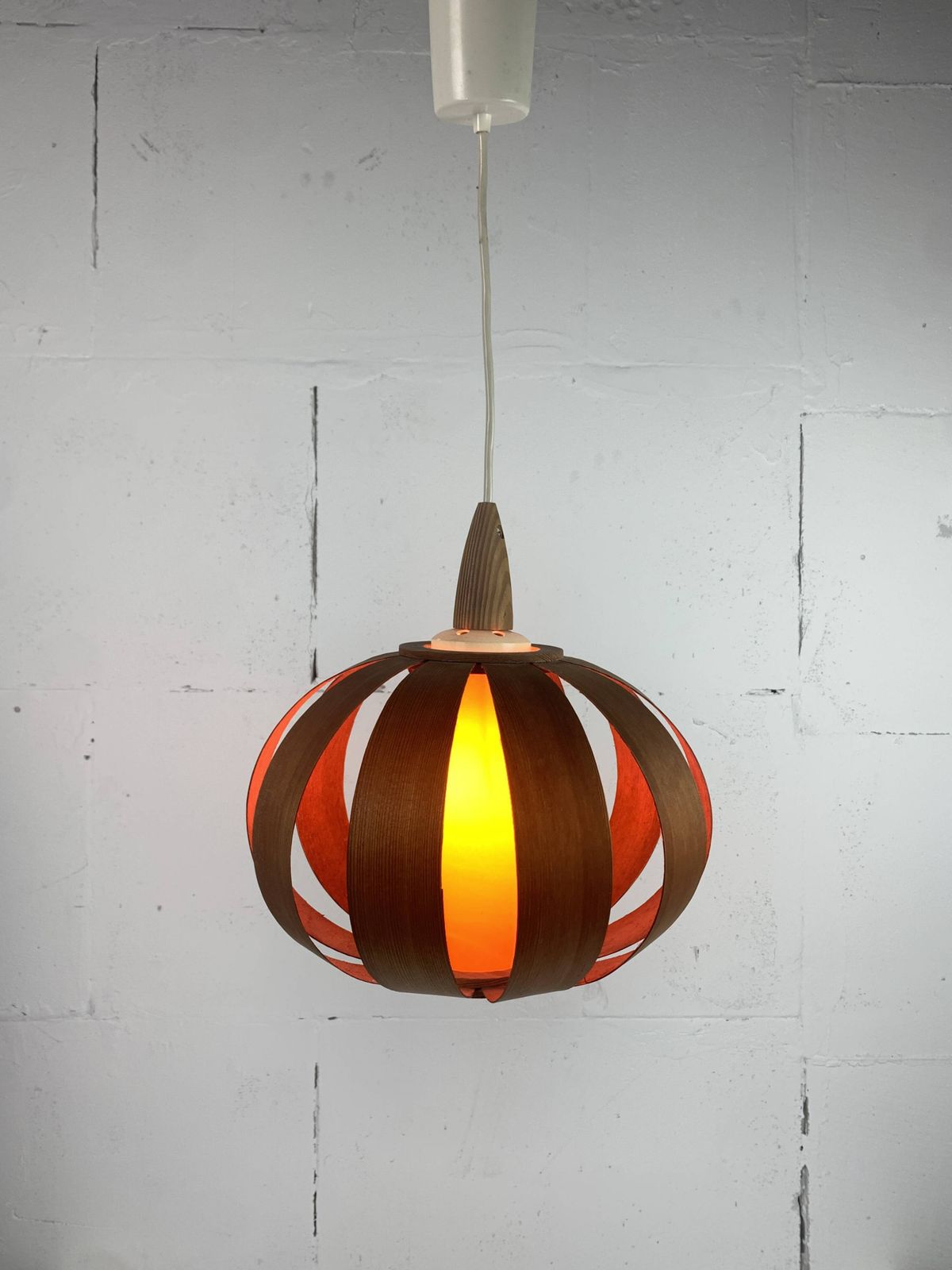 Midcentury Space Age Ufo Mushroom Pendant, Style Of Hans Agne Jakobsson photo for sale