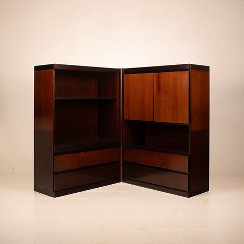 Pair Of S11 Cabinets And Bars By Angelo Mangiarotti For Sorgente Dei Mobili
